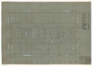 Hochschulbibliothek, Karlsruhe Neubau: Grundriss 5.OG Verwaltung, 1:50