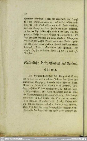 Natürliche Beschaffenheit des Landes