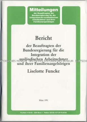Tätigkeitsbericht der Ausländerbeauftragten des Bundes