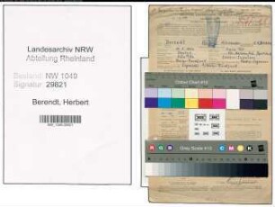 Entnazifizierung Herbert Berendt , geb. 11.03.1904 (Elektroingenieur)