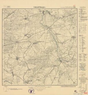 1958 ( alte Nr.: 603) Gützlaffshagen, Meßtischblatt (4 cm - Karte)