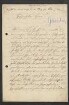 Brief von Anton Gartner an Unbekannt