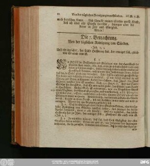 Die 7. Betrachtung. Von der täglichen Reinigung von Sünden.