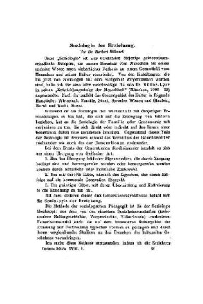 Soziologie der Erziehung