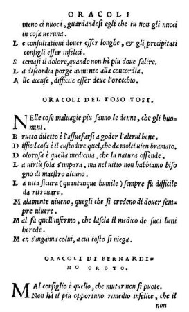 Oracoli Di Bernardino Croto.