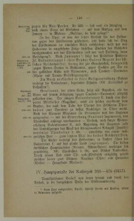IV. Hauptperiode der Kaiserzeit 395 - 476 (1453)