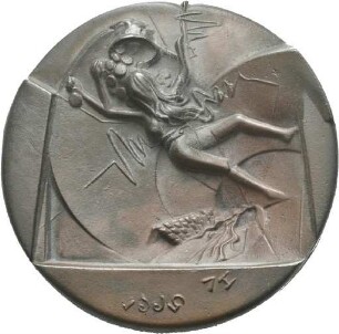 Medaille von Victor Huster auf den Internationalen Numismatischen Kongress 1995 in Berlin und die 25-jährige Prägetätigkeit von Victor Huster