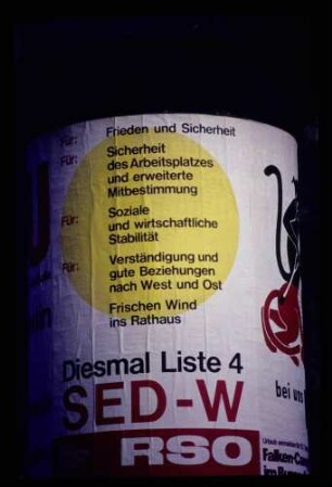 Wahlplakat SED 18.2.67.