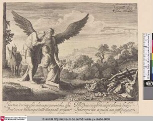 [Tobias, vom blinden Tobit gesegnet; Tobias blessed by blind Tobit]