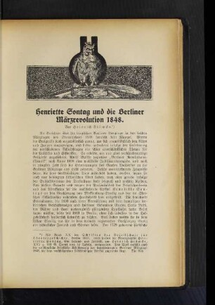 Henriette Sontag und die Berliner Märzrevolution 1848