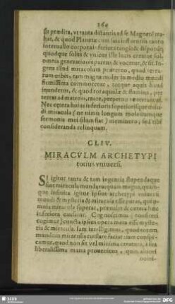 CLIV. Miraculum Archetypi totius universi