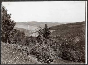 Wolkenstein (Erzgebirge). Blick von der Himmelsleiter