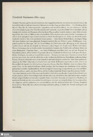 Friedrich Naumann 1860-1919