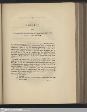 III. Fossils From The Eocene Formation Of Bracklesham Bay, Selsey, and Bognor