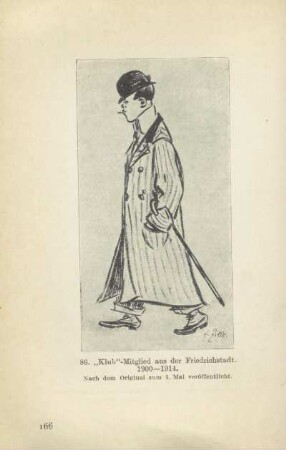 "Klub"-Mitglied aus der Friedrichstadt. 1900-1914