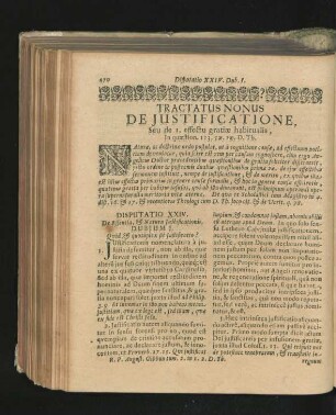 Disputatio XXIV. De Essentia & Natura Iustificationis.
