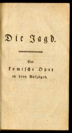Die Jagd