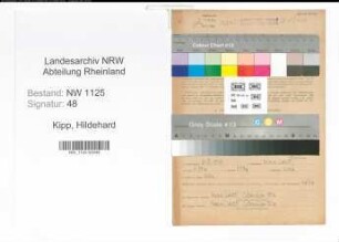 Entnazifizierung Hildehard Kipp , geb. 21.03.1915 (Lehrerin)