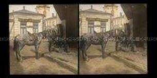 Soldat beim Stiefelputzer, Focsani