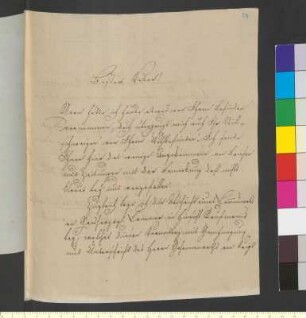 Brief von Goethe, August von an Goethe, Johann Wolfgang von