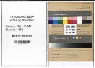 Entnazifizierung Heinrich Becker , geb. 05.10.1887 (Polier)