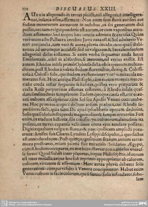 Discursus XXIII.