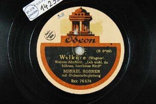 Walküre : Wotans Abschied: "Leb wohl, du kühnes, herrliches Kind" / (Wagner)