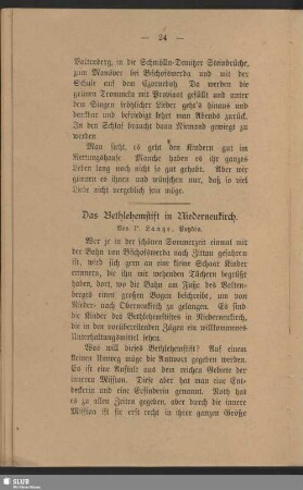Das Bethlehemstift in Niederneukirch
