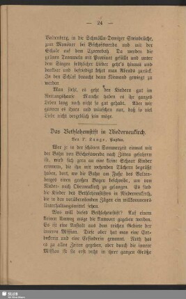 Das Bethlehemstift in Niederneukirch