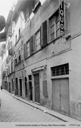 Häuserzeiche an der Via del Moro, Florenz