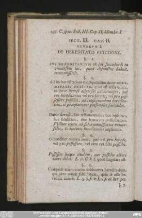 Membrum I. De Hereditatis Petitione.