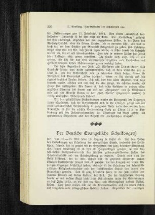 ¬Der¬ Deutsche Evangelische Schulkongreß
