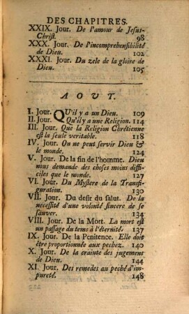 Pensées Ou Reflexions Chrétiennes Pour Tous Les Jours De L'Année, 3. Contenant les mois de Juillet, d'Août, & de Septembre