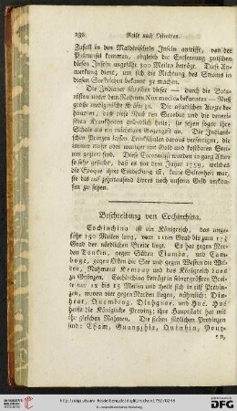 Beschreibung von Cochinchina