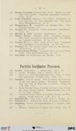 Porträts berühmter Personen (Nr. 250-551)