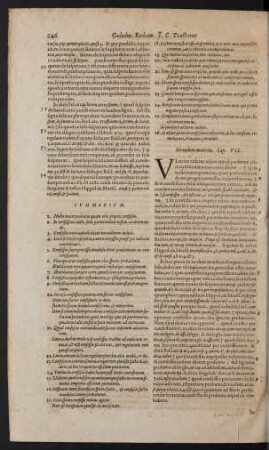De eadem materia. Cap. VII.