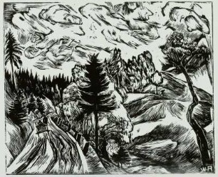 Landschaft im Erzgebirge
