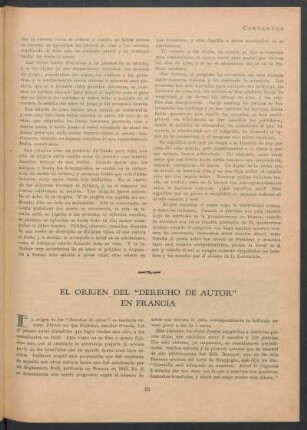 El origen del "Derecho de autor" en Francia
