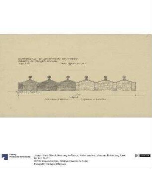 Kronberg im Taunus, Wohnhaus Hochstrasser, Einfriedung
