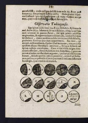 34-37, Observatio Tubingensis