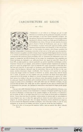 1: L' architecture au Salon en 1875