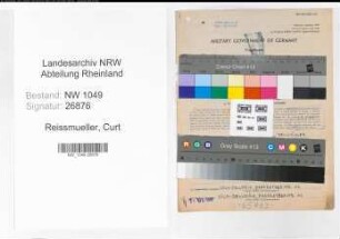 Entnazifizierung Curt Reissmueller , geb. 16.07.1905 (Ingenieur)