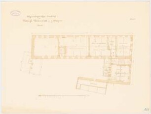 1. Physiologisches Institut der Universität Göttingen: Grundriss Obergeschoss 1:100