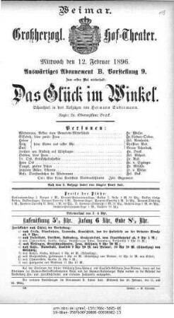 Das Glück im Winkel