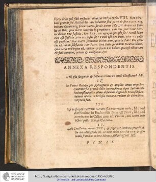 Annexa Respondentis
