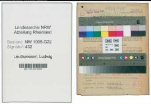 Entnazifizierung Ludwig Leuthaeuser , geb. 26.05.1884 (Metzger)