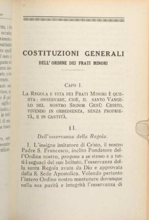Costituzioni Generali Dell'Ordine Dei Frati Minori