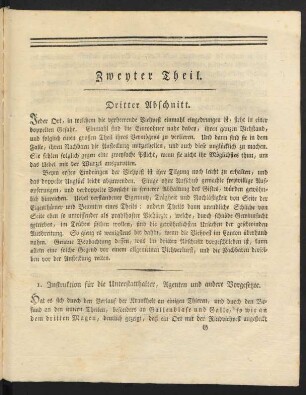 Zweyter Theil. Dritter Abschnitt.