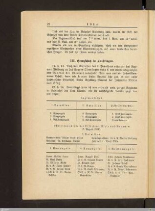 III. Grenzschutz in Lothringen