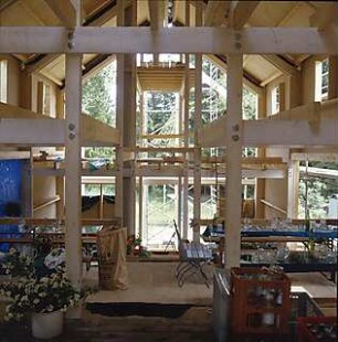 Widmann, Sampo; Wessling - Neuhochstadt, Neuhochstätter Str.; Gästehaus - Innenansicht während der Bauzeit